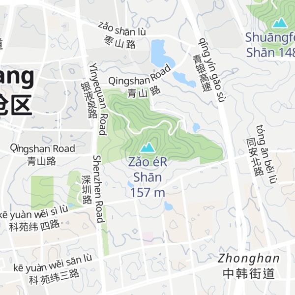 Map of Zǎo éR Shān