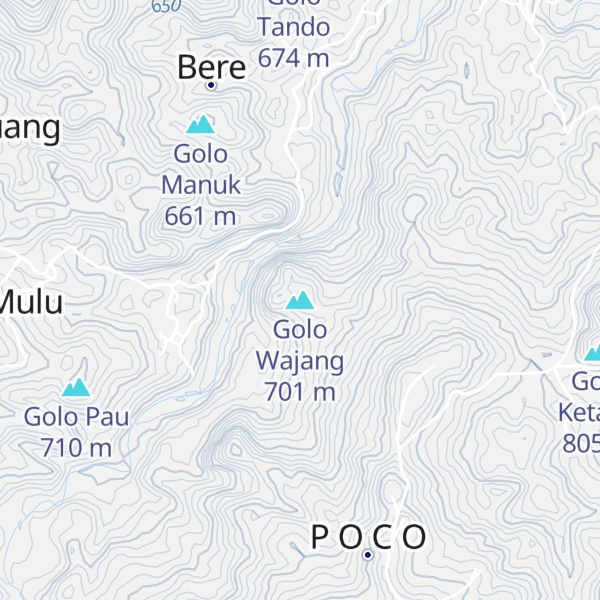 Map of Golo Wajang