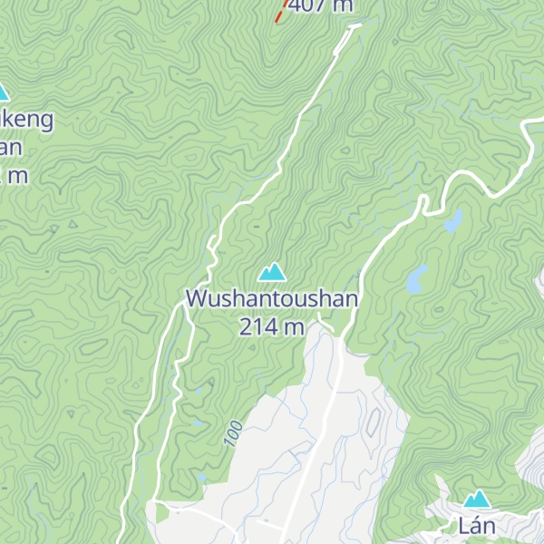 Map of Wushantoushan