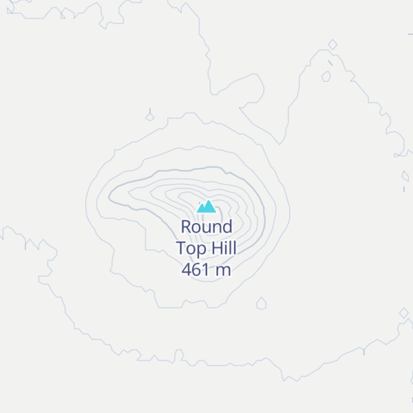 Map of Round Top Hill