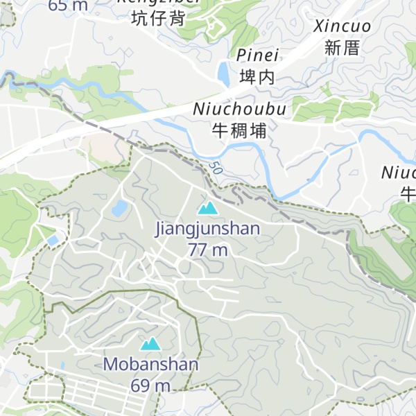 Map of Jiangjunshan