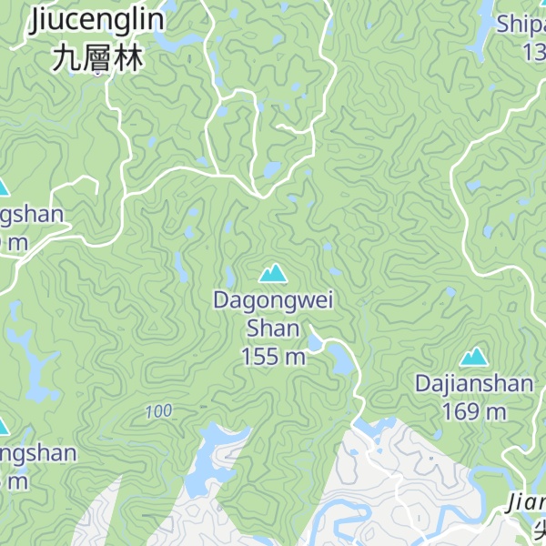 Map of Dagongwei Shan