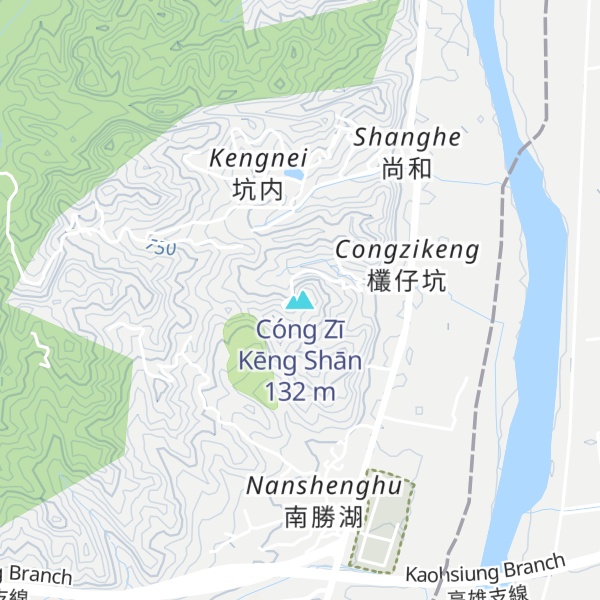 Map of Cóng Zī Kēng Shān