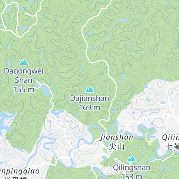 Map of Dajianshan