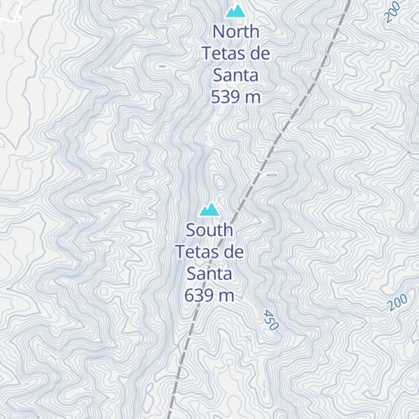 Map of South Tetas de Santa