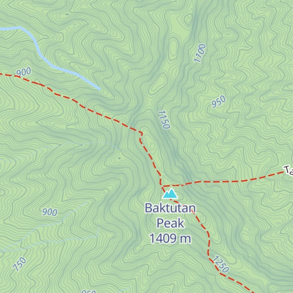 Map of Pantingan Peak