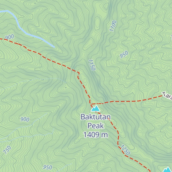 Map of Garuchas Peak