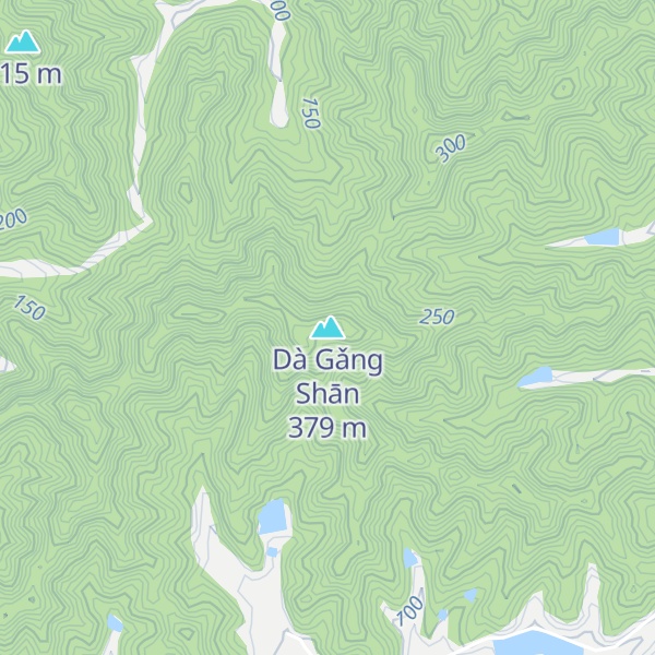 Map of Dà Gǎng Shān