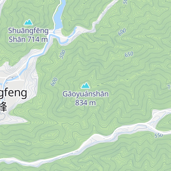 Map of Gāoyuánshān