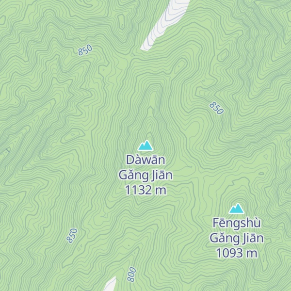 Map of Dàwān Gǎng Jiān