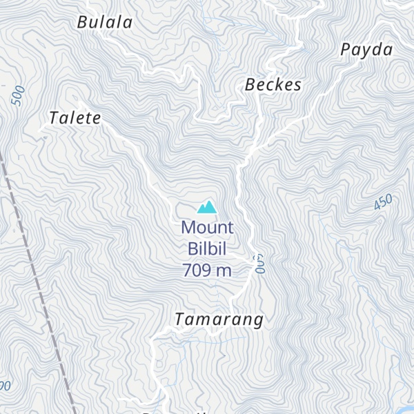 Map of Mount Bilbil