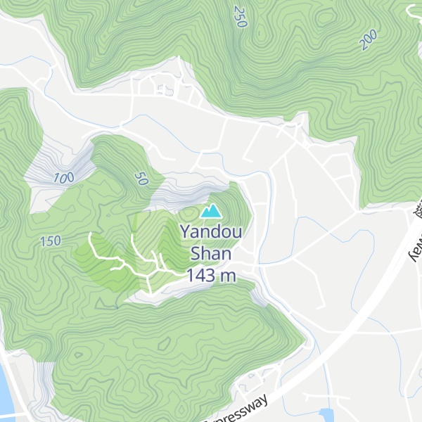 Map of Yandou Shan