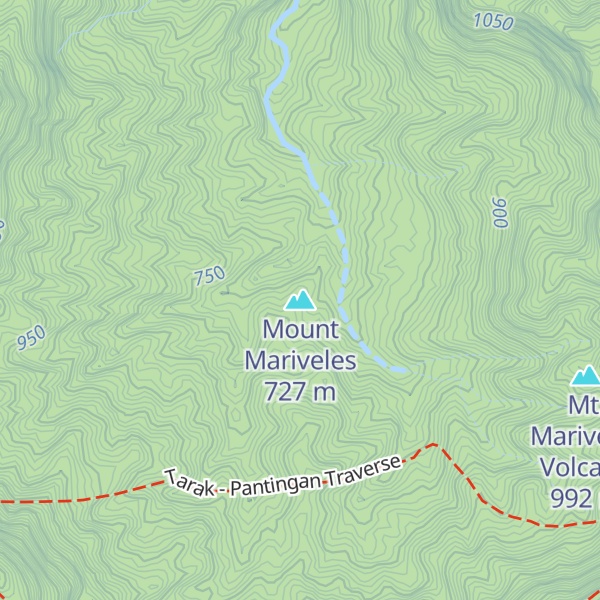 Map of Mount Mariveles