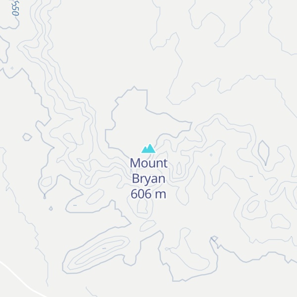 Map of Mount Bryan
