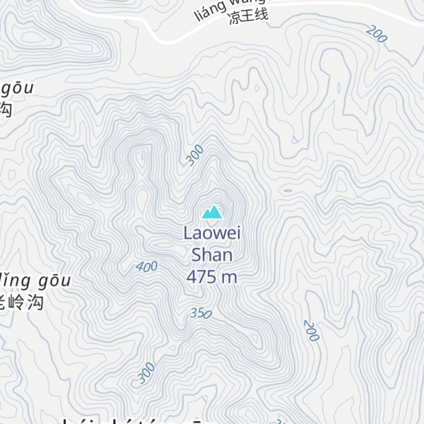 Map of Laowei Shan