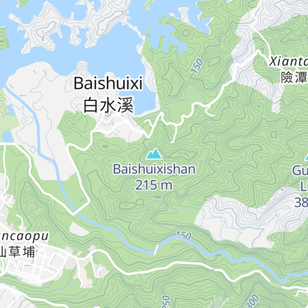 Map of Baishuixishan