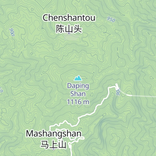 Map of Daping Shan