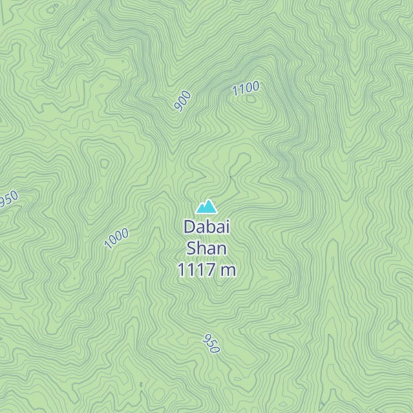 Map of Dabai Shan