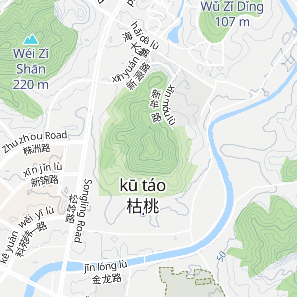 Map of Kutao Shan