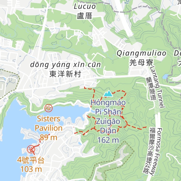 Map of Shanzidingshan
