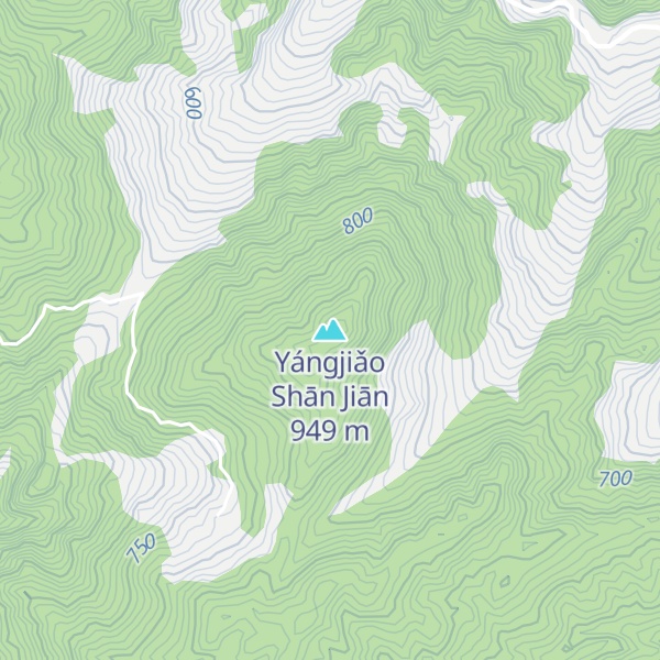 Map of Yángjiǎo Shān Jiān