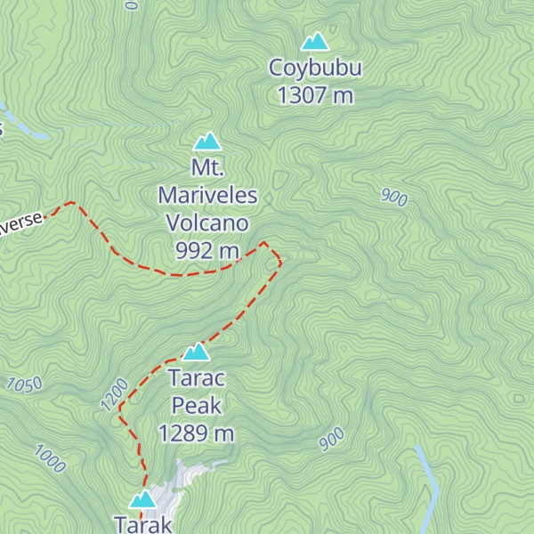 Map of El Saco Peak