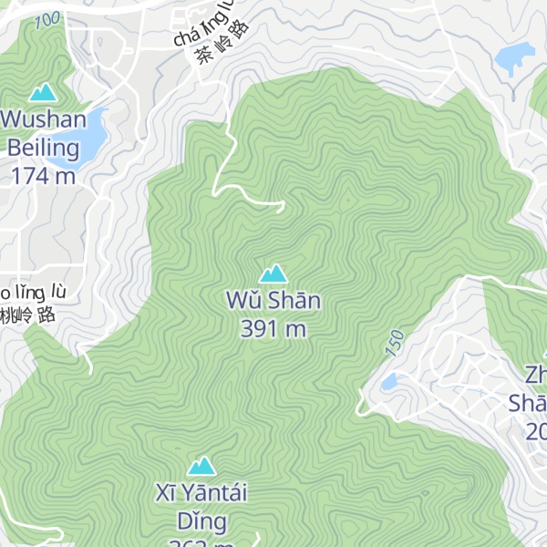 Map of Wǔ Shān
