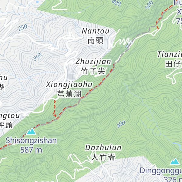 Map of Dàzhú Lún Shān