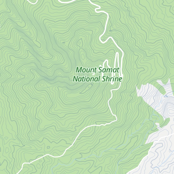 Map of Mount Samat