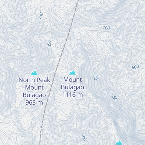 Map of Mount Bulagao