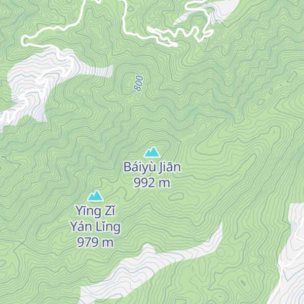 Map of Báiyù Jiān