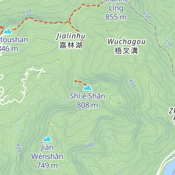 Map of Shī é Shān