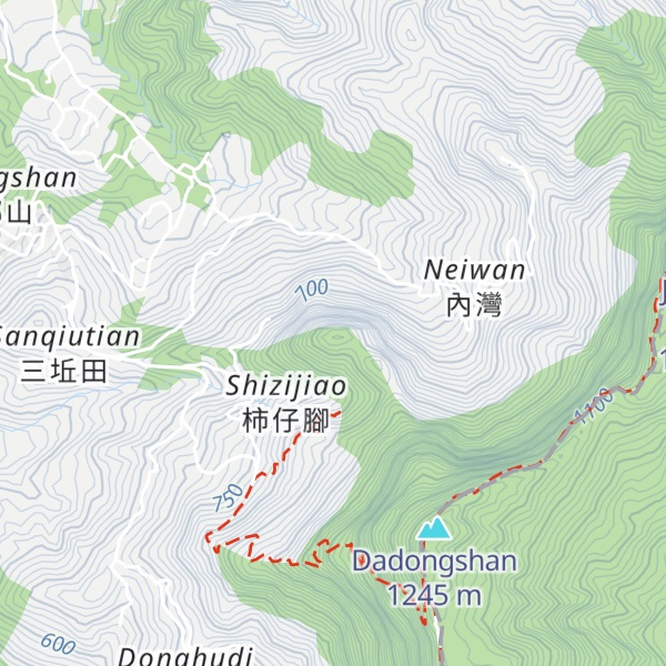 Map of Jilong Shan