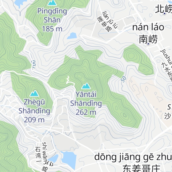 Map of Yāntái Shāndǐng