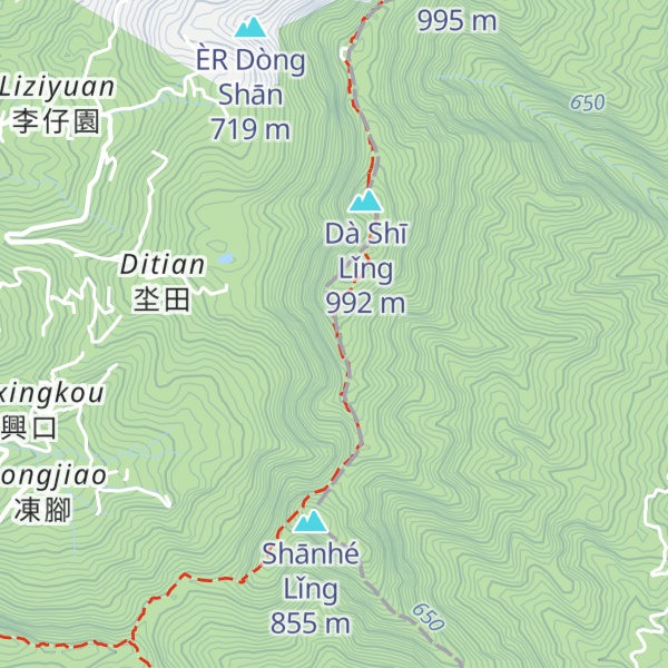 Map of Xiǎo Shī Lǐng