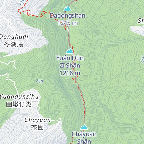Map of Wén Yùshān