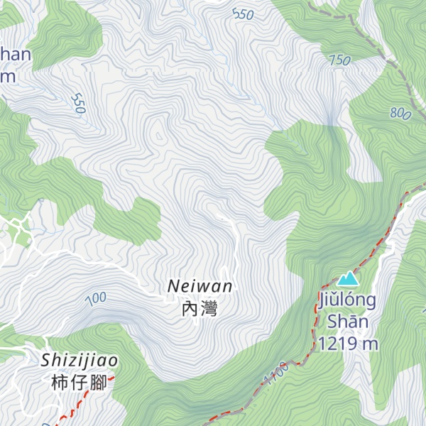 Map of Jīxiōng Shān