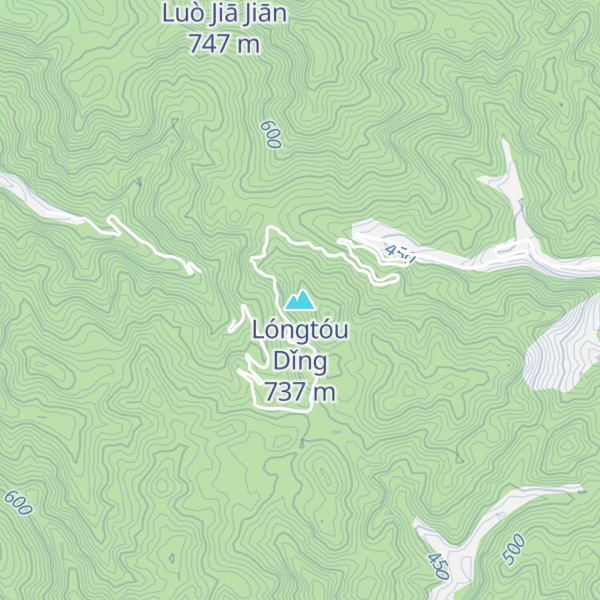 Map of Lóngtóu Dǐng