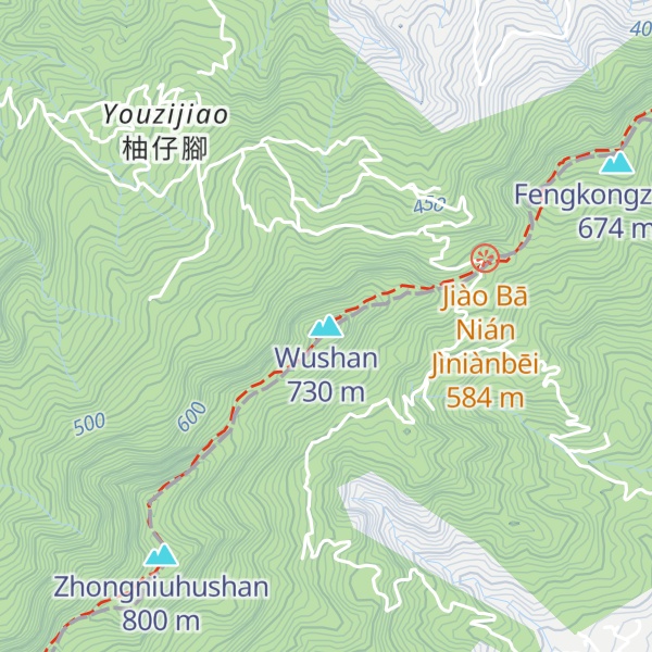 Map of Wushan