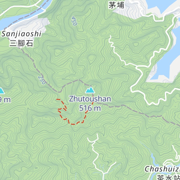 Map of Zhutoushan