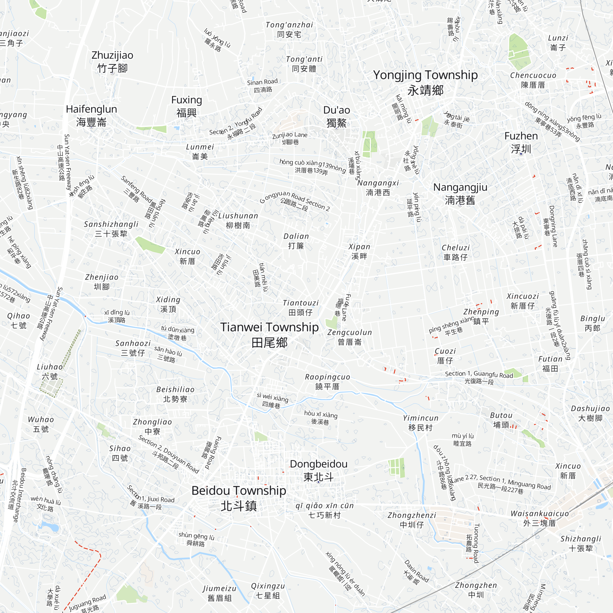 Tiánwěi Gōnglù Huāyuán Yóukè Fúwù Zhōngxīn map