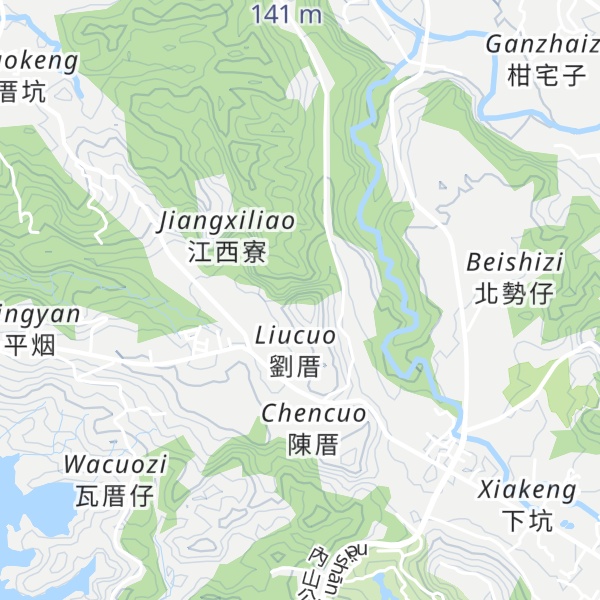 Map of Jiangxiliaoshan