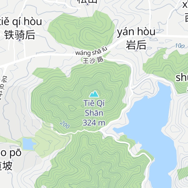 Map of Tiě Qí Shān