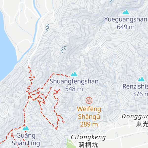 Map of Shuangfengshan