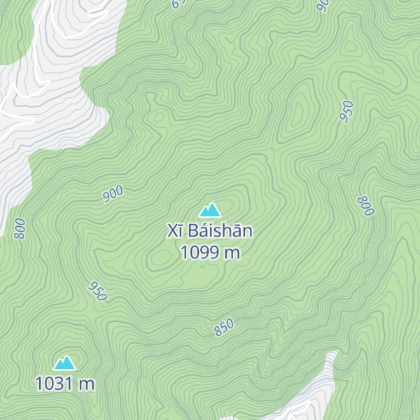 Map of Xī Báishān