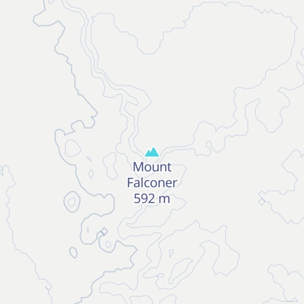 Map of Mount Falconer