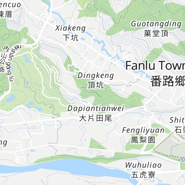 Map of Dingkengshan
