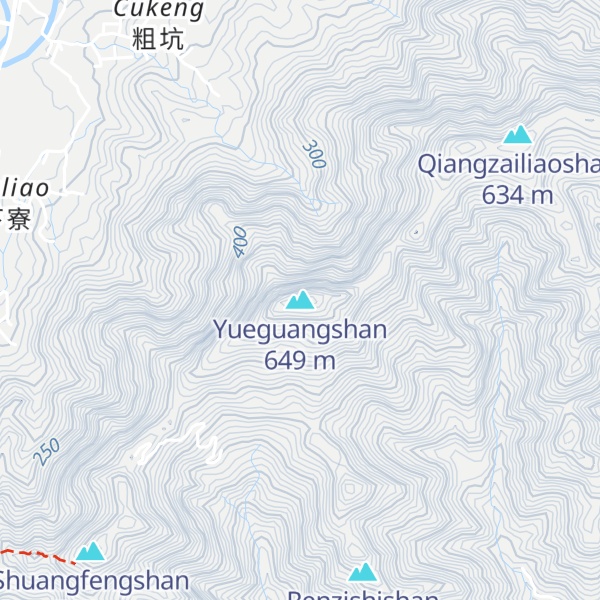 Map of Yueguangshan
