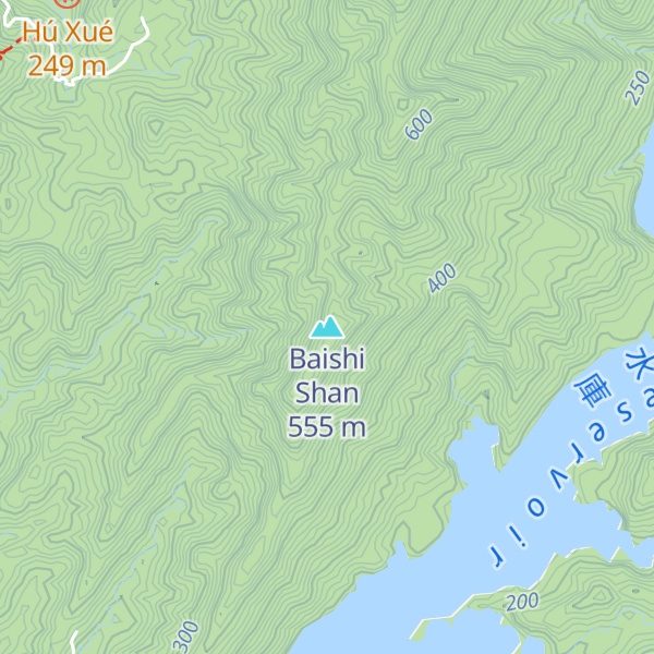 Map of Baishi Shan