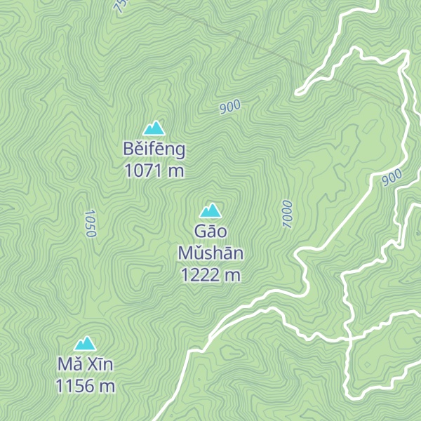 Map of Gāo Mǔshān